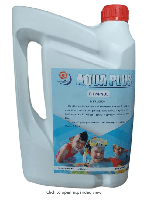 AQUA PLUS Liquid pH Minus – pH & Alkalinity Reducer for Pools